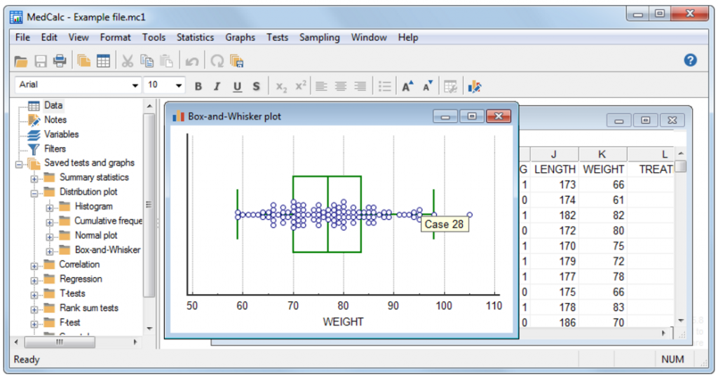 MedCalc Screenshot - medical school