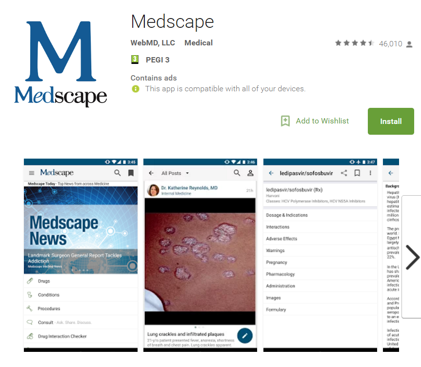 Medscape - Google Play Store - Medical School
